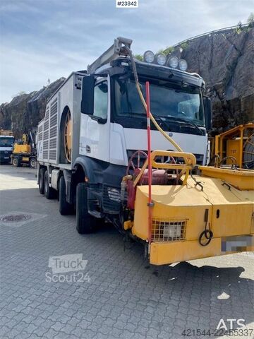 Blender Mercedes-Benz Arocs 8x4 with a AMV 7450H concrete spraying super