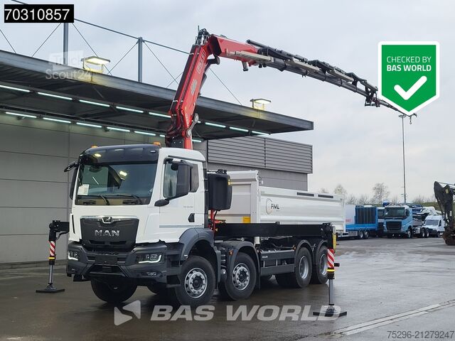 3-way tipper MAN TGS 35.440 8X4 NEW! FASSI F365RA.2.26 E-Dynamic...