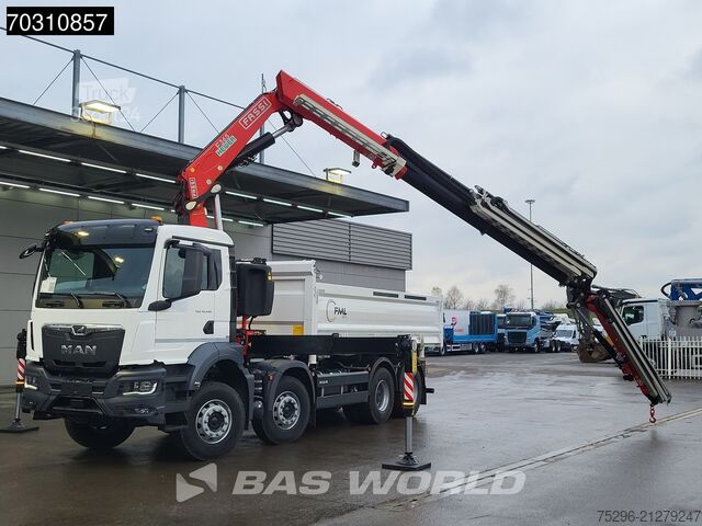 3-way tipper MAN TGS 35.440 8X4 NEW! FASSI F365RA.2.26 E-Dynamic...