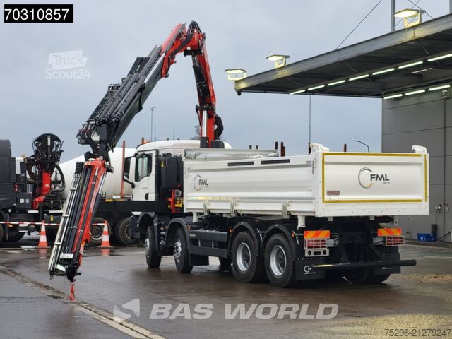 3-way tipper MAN TGS 35.440 8X4 NEW! FASSI F365RA.2.26 E-Dynamic...