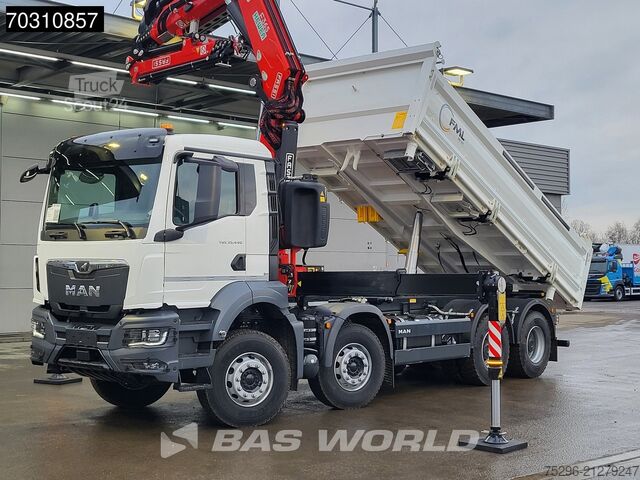 3-way tipper MAN TGS 35.440 8X4 NEW! FASSI F365RA.2.26 E-Dynamic...