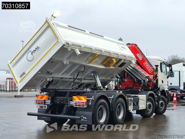 3-way tipper MAN TGS 35.440 8X4 NEW! FASSI F365RA.2.26 E-Dynamic...