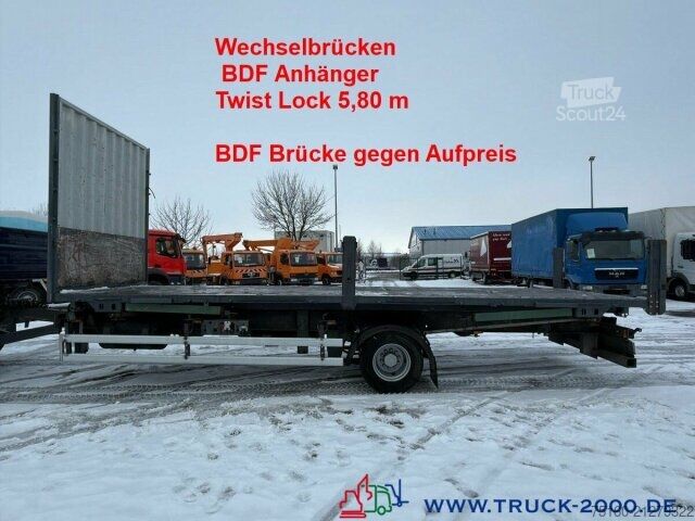 Keičiamo važiuoklės priekaba Ackermann Z-EA-F BDF 5.80m Twist Lock *ohne Aufbau*