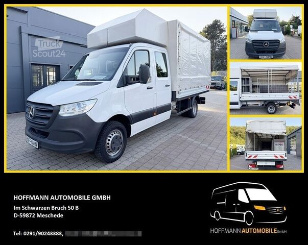 Schuifzeil bestelwagen MERCEDES-BENZ Sprinter 519 CDI 3,0 V6 Pritsche Plane DoKa RWD