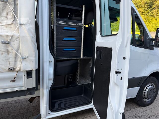 Schuifzeil bestelwagen MERCEDES-BENZ Sprinter 519 CDI 3,0 V6 Pritsche Plane DoKa RWD