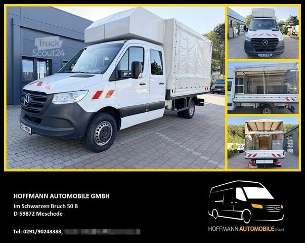 Фургон-шафа з фіранкою MERCEDES-BENZ Sprinter 519 CDI 3,0 V6 Pritsche Plane DoKa RWD