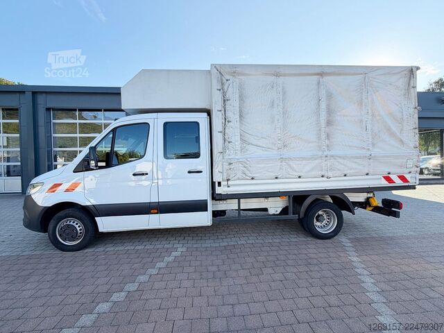 Фургон-шафа з фіранкою MERCEDES-BENZ Sprinter 519 CDI 3,0 V6 Pritsche Plane DoKa RWD