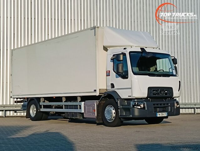 Box body Renault D 19.380 Retarder, Airco, 19t. milieuzone toega...