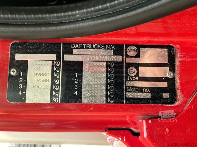 Autopompa DAF FAT 75 CF 360 6x4 ZIEGLER Feuerwehr / schuimblu...