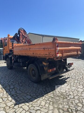 Самосвален ван man ME 18.250 ,4x4, 3-S-Ki.,Atlas-Kran 105.2, AHK
