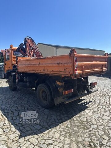Üç yönlü damperli kamyonet man ME 18.250,4x4, 3-S-Ki.,Atlas-Kran 105.2, AHK