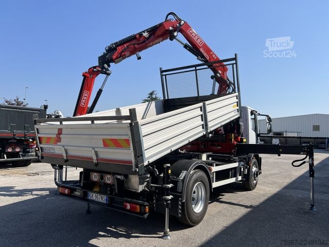 üç yollu vinçli damperli kamyon Iveco Eurocargo 180e28
