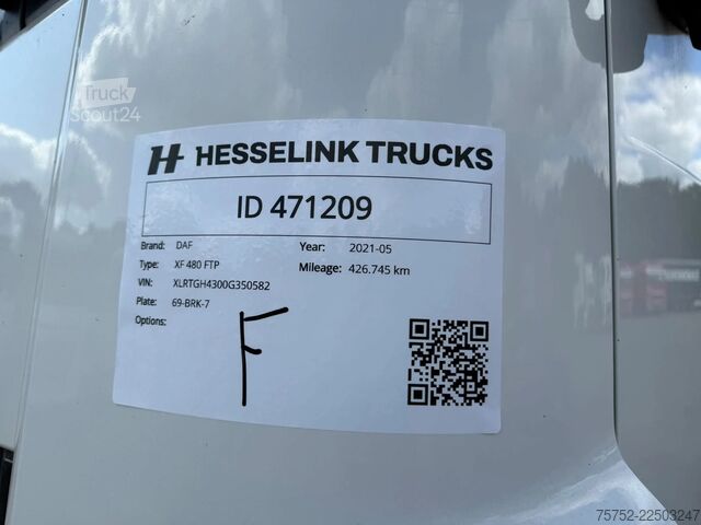 Standard-SZM DAF XF 480 6X2 FTP Space Cab Midlift Standairco Alc...