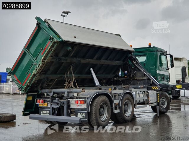 Camion-benne avec grue Mercedes Arocs 3342 Arocs 6X6 NL-Truck HMF 1643 Z-Crane ...