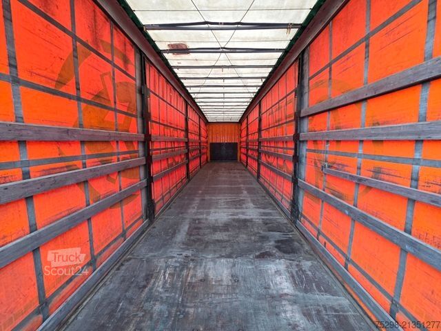 Atvērta puspiekabe ar tentu KRONE SD / Hubdach / EDSCHA / Mega / Liftachse