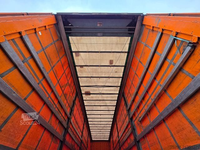 Atvērta puspiekabe ar tentu KRONE SD / Hubdach / EDSCHA / Mega / Liftachse