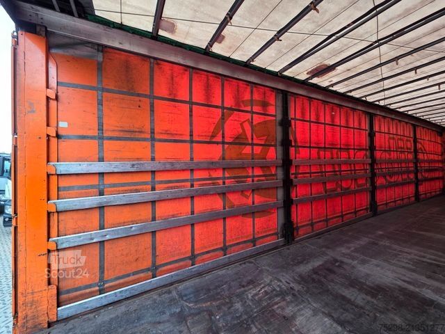 Atvērta puspiekabe ar tentu KRONE SD / Hubdach / EDSCHA / Mega / Liftachse