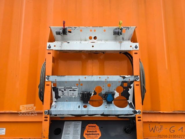 Atvērta puspiekabe ar tentu KRONE SD / Hubdach / EDSCHA / Mega / Liftachse