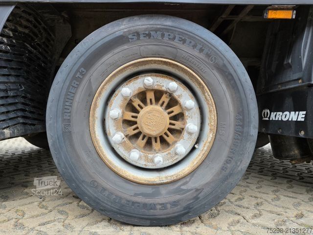 Atvērta puspiekabe ar tentu KRONE SD / Hubdach / EDSCHA / Mega / Liftachse