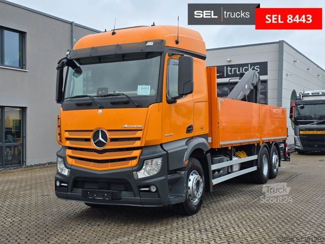 Macara montată pe camion MERCEDES-BENZ Actros 2543 / Baustoff/Retarder/Lenk-Liftachse