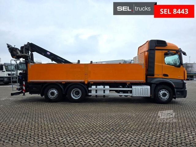 Macara montată pe camion MERCEDES-BENZ Actros 2543 / Baustoff/Retarder/Lenk-Liftachse