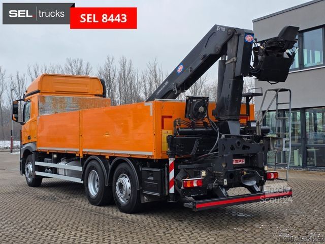 Macara montată pe camion MERCEDES-BENZ Actros 2543 / Baustoff/Retarder/Lenk-Liftachse
