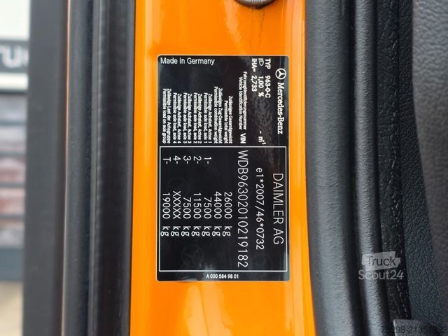 Macara montată pe camion MERCEDES-BENZ Actros 2543 / Baustoff/Retarder/Lenk-Liftachse