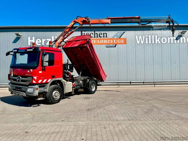 Tippbil MERCEDES-BENZ Actros 1841 AK 4x4 MP3  Atlas TLC105.2*FUNK*Kran