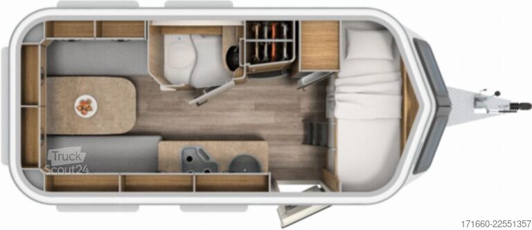 Husvagn HYMER/ERIBA Eriba Touring 560 Komfort Paket, 1400kg