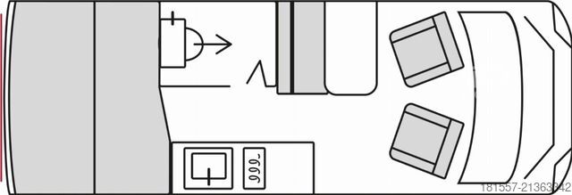 Автодом BÜRSTNER Papillon PC 6.0 Mietwagen 2026, Radio/Kamera