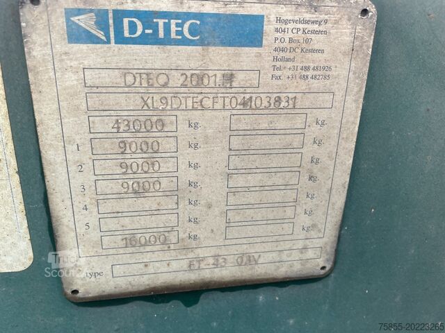 Containertransport D-Tec FT-43-03V Multichassis / BPW Axles / Liftaxle /...