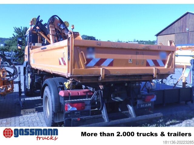 Camión volquete MAN TGS 18.320 4x4 BB, Winterdienstausstattung, Kran