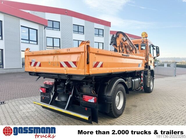 Camión volquete MAN TGS 18.320 4x4 BB, Winterdienstausstattung, Kran