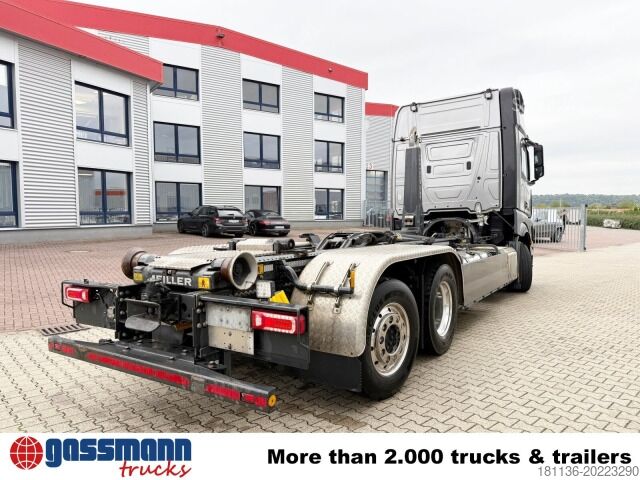 Haakarm vrachtwagen Mercedes-Benz Actros 2552 L 6x2, Lenk/Lift, Retarder, GigaSpace,