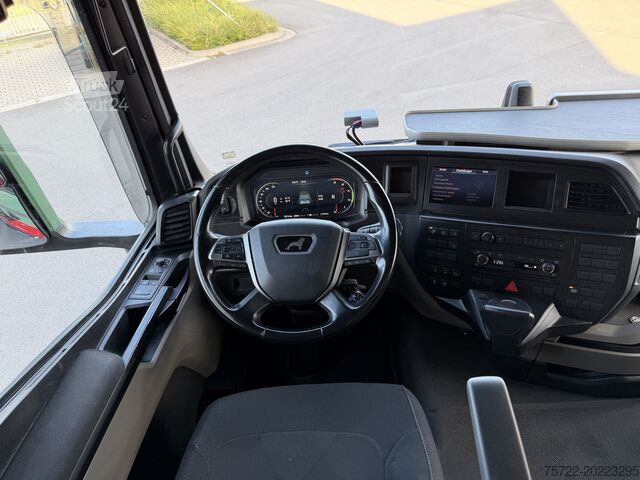 Vrachtwagen met dieplader (open) MAN TGS 41.510 8x4 mit Palfinger 58002 TEC7