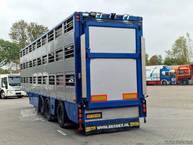 Transport de bétail Berdex 0S1227 - 3 deck Livestock - Loadlift - Steering...