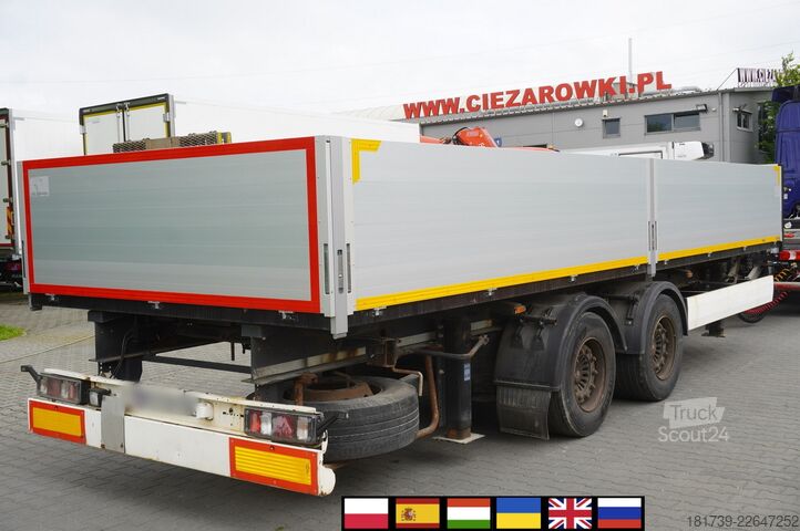 Būvniecības piekabe Krone construction trailer / Flatbed 18 pallet