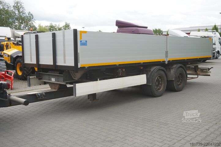 Būvniecības piekabe Krone construction trailer / Flatbed 18 pallet