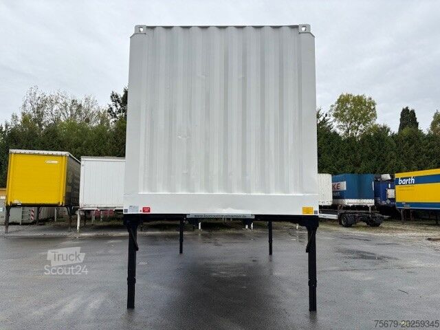 Wechselbrücke mit Kofferaufbau Krone BDF-System 7.450 mm lang, LACK NEU!!