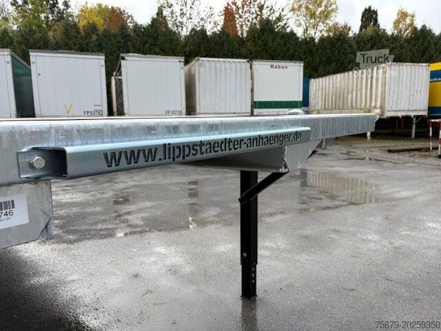 Wechselbrücke mit Pritsche & Plane Bowmann BDF-System, 7.450 mm lang, mit TWIST-LOCKS im Rahmen für Transport von 20 Fuß Containern