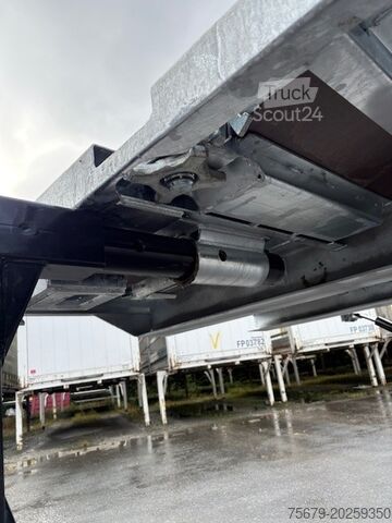 Wechselbrücke mit Pritsche & Plane Bowmann BDF-System, 7.450 mm lang, mit TWIST-LOCKS im Rahmen für Transport von 20 Fuß Containern