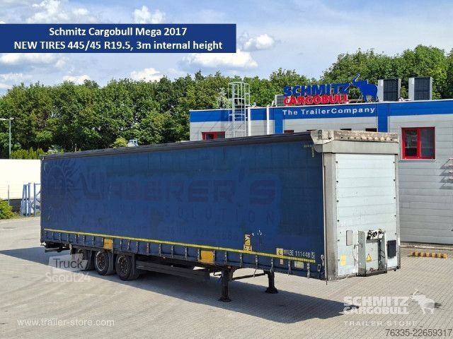 Atvērta puspiekabe ar tentu Schmitz Cargobull Curtainsider Mega