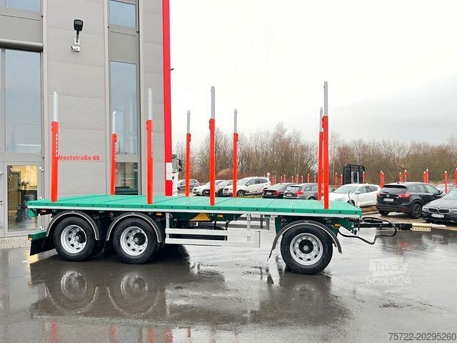 Přívěs na klády PAVIC HPA 27 68Z / Plattform 3-Achser  Blatt-Federung