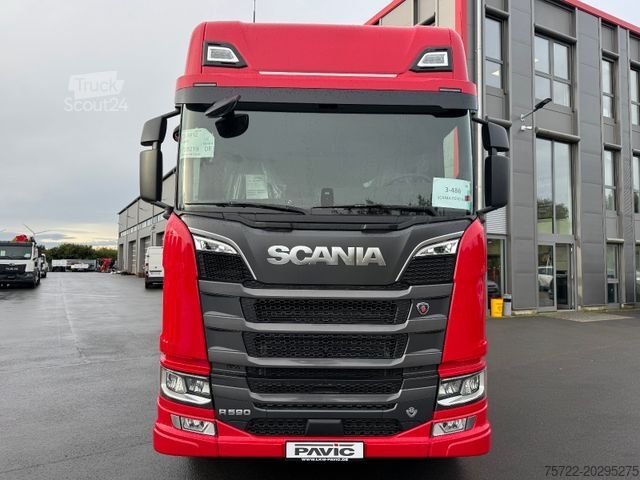 Samochód do przewozu drewna SCANIA R5906x4 Fahrgestell/Kran NACH WAHL/SOFORT VERFÜG