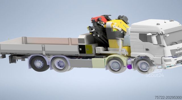 Γερανός τοποθετημένος σε φορτηγό MAN TGS 35.540 8x2H-6 BL Pritsche Palfinger 92002-SH