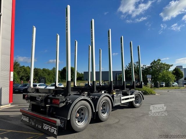 Přívěs na klády PAVIC HTA 27 68Z Luft/Luft 3-Achser Zwilling Schemel