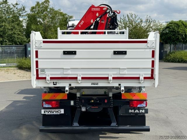 Τρίπλευρο ανατρεπόμενο φορτηγό MAN TGS 26.480 6x4 Krankipper Fassi/SOFORT VERFÜGBAR