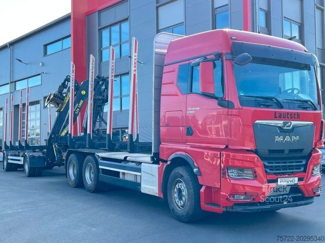 Kamion za izvlačenje drveta MAN TGX 6x4 mit PAVIC HTA 20 66Z Tajfun LIV L150Z