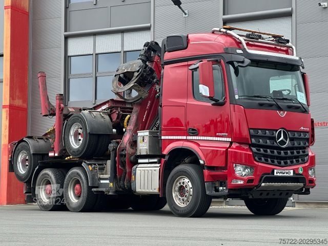 Samochód do przewozu drewna MERCEDES-BENZ Arocs 3358 6x4 BB mit EpsilonS290Z96 DOLL RATIO+