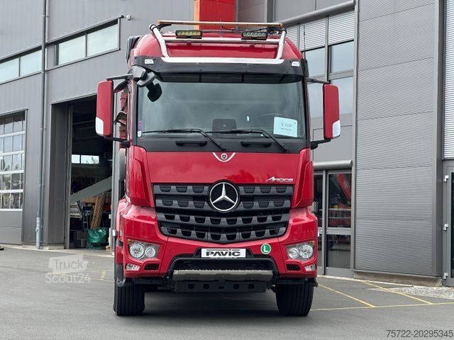 Apaļkoku pārvadāšanas kravas auto MERCEDES-BENZ Arocs 3358 6x4 BB mit EpsilonS290Z96 DOLL RATIO+